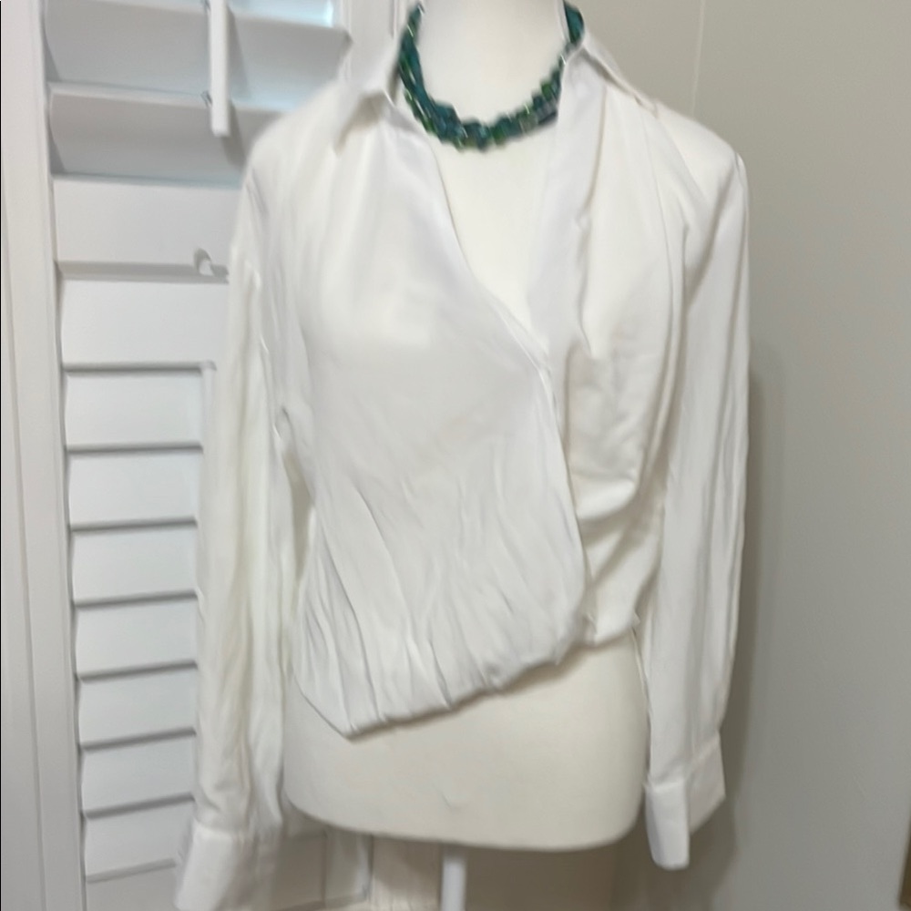 Elegant White Women's Blouse